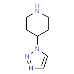ChemSpider 2D Image | 4-(1H-1,2,3-Triazol-1-yl)piperidine | C7H12N4