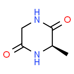 ChemSpider 2D Image | (R)-3-methylpiperazine-2,5-dione | C5H8N2O2