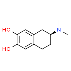 ChemSpider 2D Image | (6S)-6-(Dimethylamino)-5,6,7,8-tetrahydro-2,3-naphthalenediol | C12H17NO2