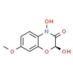 ChemSpider 2D Image | (2S)-2,4-Dihydroxy-7-methoxy-2H-1,4-benzoxazin-3(4H)-one | C9H9NO5