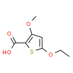 ChemSpider 2D Image | 5-Ethoxy-3-methoxy-2-thiophenecarboxylic acid | C8H10O4S