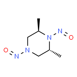 ChemSpider 2D Image | (2R,6R)-2,6-Dimethyl-1,4-dinitrosopiperazine | C6H12N4O2