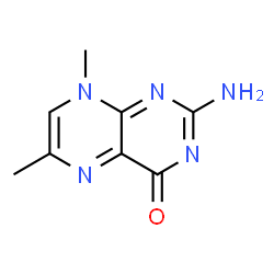 ChemSpider 2D Image | 2-Amino-6,8-dimethyl-4(8H)-pteridinone | C8H9N5O