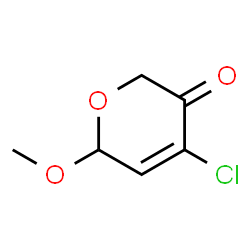 ChemSpider 2D Image | 4-Chloro-6-methoxy-2H-pyran-3(6H)-one | C6H7ClO3
