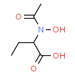 ChemSpider 2D Image | 2-[Acetyl(hydroxy)amino]butanoic acid | C6H11NO4