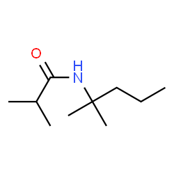ChemSpider 2D Image | 2-Methyl-N-(2-methyl-2-pentanyl)propanamide | C10H21NO
