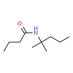 ChemSpider 2D Image | N-(2-Methyl-2-pentanyl)butanamide | C10H21NO