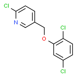 ChemSpider 2D Image | 2-Chloro-5-[(2,5-dichlorophenoxy)methyl]pyridine | C12H8Cl3NO