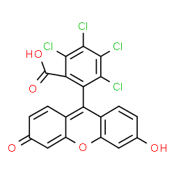 ChemSpider 2D Image | 2,3,4,5-Tetrachloro-6-(6-hydroxy-3-oxo-3H-xanthen-9-yl)benzoic acid | C20H8Cl4O5