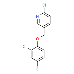 ChemSpider 2D Image | 2-Chloro-5-[(2,4-dichlorophenoxy)methyl]pyridine | C12H8Cl3NO