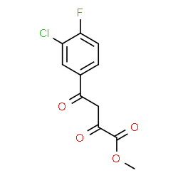 ChemSpider 2D Image | Methyl 4-(3-chloro-4-fluorophenyl)-2,4-dioxobutanoate | C11H8ClFO4