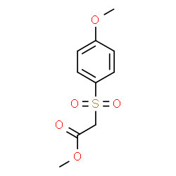 ChemSpider 2D Image | Methyl [(4-methoxyphenyl)sulfonyl]acetate | C10H12O5S