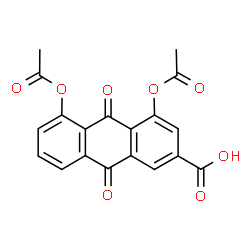 ChemSpider 2D Image | Diacerein | C19H12O8