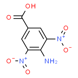 ChemSpider 2D Image | 4-Amino-3,5-dinitrobenzoic acid | C7H5N3O6