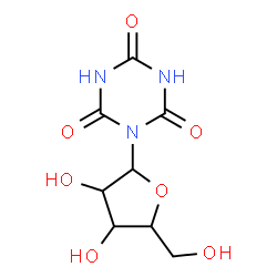 ChemSpider 2D Image | 1-Pentofuranosyl-1,3,5-triazinane-2,4,6-trione | C8H11N3O7