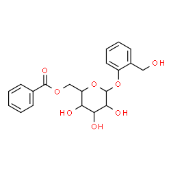 ChemSpider 2D Image | 2-(Hydroxymethyl)phenyl 6-O-benzoylhexopyranoside | C20H22O8