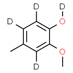 ChemSpider 2D Image | 2-Methoxy-4-methyl(O-~2~H_4_)phenol | C8H6D4O2