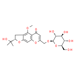 ChemSpider 2D Image | Prim-O-glucosylcimifugin | C22H28O11