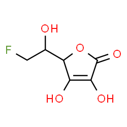 ChemSpider 2D Image | 5-(2-Fluoro-1-hydroxyethyl)-3,4-dihydroxy-2(5H)-furanone | C6H7FO5