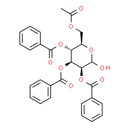 ChemSpider 2D Image | 6-O-Acetyl-2,3,4-tri-O-benzoyl-D-mannopyranose | C29H26O10