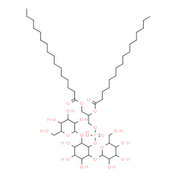 ChemSpider 2D Image | 3-{[{[2,6-Bis(hexopyranosyloxy)-3,4,5-trihydroxycyclohexyl]oxy}(hydroxy)phosphoryl]oxy}-1,2-propanediyl dihexadecanoate | C53H99O23P