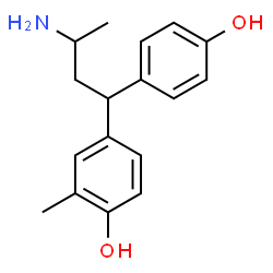 ChemSpider 2D Image | 4-[3-Amino-1-(4-hydroxyphenyl)butyl]-2-methylphenol | C17H21NO2