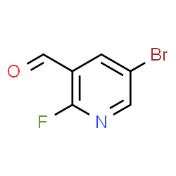 ChemSpider 2D Image | 5-Bromo-2-fluoronicotinaldehyde | C6H3BrFNO