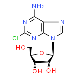 ChemSpider 2D Image | 2-Chloro-9-(beta-D-glycero-pentofuranosyl)-9H-purin-6-amine | C10H12ClN5O4