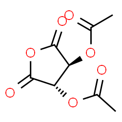 ChemSpider 2D Image | (3S,4S)-2,5-Dioxotetrahydrofuran-3,4-diyl diacetate | C8H8O7