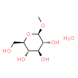 ChemSpider 2D Image | Methyl beta-D-glucopyranoside hydrate (1:1) | C7H16O7