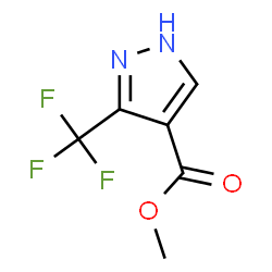 ChemSpider 2D Image | Methyl 3-(trifluoromethyl)-1H-pyrazole-4-carboxylate | C6H5F3N2O2