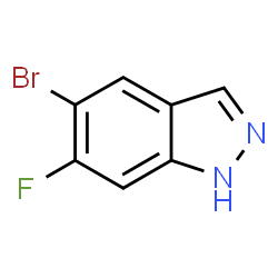 ChemSpider 2D Image | 5-Bromo-6-fluoro-1H-indazole | C7H4BrFN2