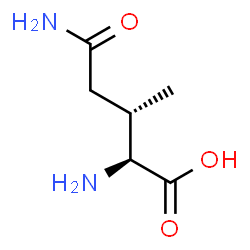ChemSpider 2D Image | (3S)-3-Methyl-L-glutamine | C6H12N2O3