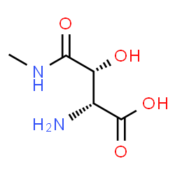 ChemSpider 2D Image | (3R)-3-Hydroxy-N-methyl-D-asparagine | C5H10N2O4
