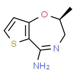 ChemSpider 2D Image | (2S)-2-Methyl-2,3-dihydrothieno[2,3-f][1,4]oxazepin-5-amine | C8H10N2OS