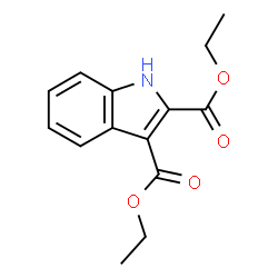 ChemSpider 2D Image | Diethyl 1H-indole-2,3-dicarboxylate | C14H15NO4