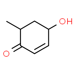 ChemSpider 2D Image | 4-Hydroxy-6-methyl-2-cyclohexen-1-one | C7H10O2