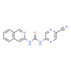 ChemSpider 2D Image | 1-(5-Cyanopyrazin-2-Yl)-3-Isoquinolin-3-Ylurea | C15H10N6O