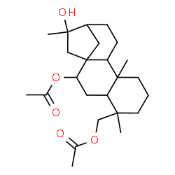 ChemSpider 2D Image | 16-Hydroxykaurane-7,19-diyl diacetate | C24H38O5