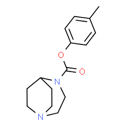 ChemSpider 2D Image | 4-Methylphenyl 1,4-diazabicyclo[3.2.2]nonane-4-carboxylate | C15H20N2O2