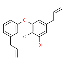 ChemSpider 2D Image | 5-Allyl-3-(3-allylphenoxy)-1,2-benzenediol | C18H18O3