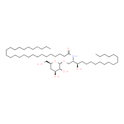 ChemSpider 2D Image | 1-O-(4-deoxy-alpha-D-xylo-hexopyranosyl)-N-hexacosanoylsphinganine | C50H99NO7
