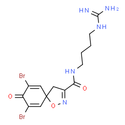 ChemSpider 2D Image | clavatadine C | C14H17Br2N5O3