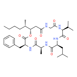 ChemSpider 2D Image | ARENAMIDE B | C34H53N5O7