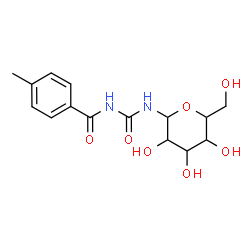 ChemSpider 2D Image | N-[(4-Methylbenzoyl)carbamoyl]hexopyranosylamine | C15H20N2O7