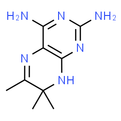 ChemSpider 2D Image | 6,7,7-Trimethyl-1,7-dihydro-2,4-pteridinediamine | C9H14N6