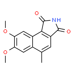 ChemSpider 2D Image | 7,8-Dimethoxy-5-methyl-1H-benzo[e]isoindole-1,3(2H)-dione | C15H13NO4