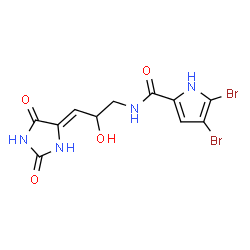 ChemSpider 2D Image | mukanadin F | C11H10Br2N4O4