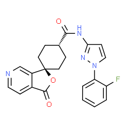 ChemSpider 2D Image | MK-0557 | C22H19FN4O3