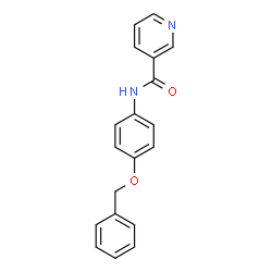 ChemSpider 2D Image | N-[4-(Benzyloxy)phenyl]nicotinamide | C19H16N2O2